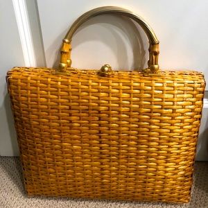Vintage basket purse/ tote by Koret
